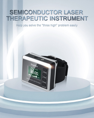 LLLT 450nm 660nm verringert Blut-Viskositäts-Laser-Uhr für Diabetes-älteren Gebrauch