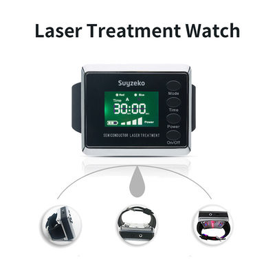 1600mah verringern Laser-Behandlungs-Geräte Blutdruck-medizinische Laser-Uhr-650nm